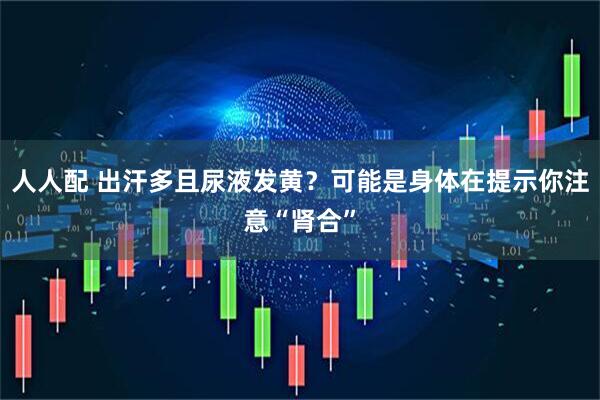 人人配 出汗多且尿液发黄？可能是身体在提示你注意“肾合”