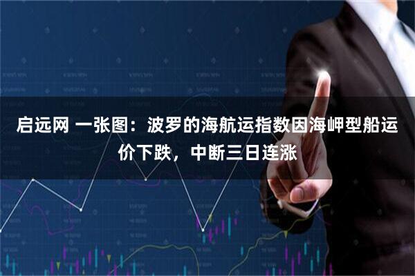 启远网 一张图：波罗的海航运指数因海岬型船运价下跌，中断三日连涨